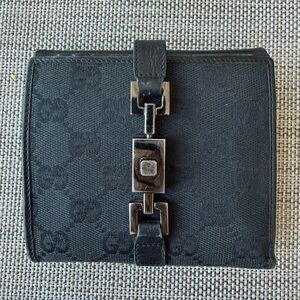 Gucci Monogrammed Black Wallet